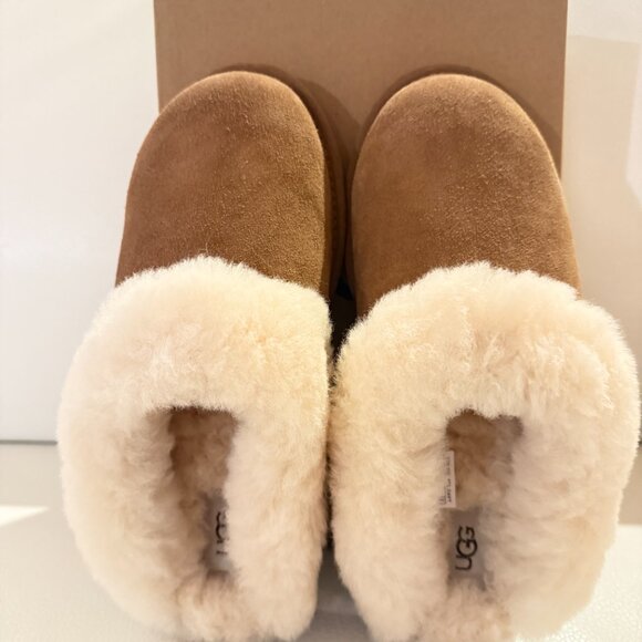 NIB UGGS UGG AUTRALIA CLUGGETE SLIPPERS CHESTNUT 8 - Picture 8 of 10